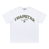 trap gradient letter tiger head short sleeve european and american high street trap star printing t-shirt loose s