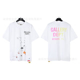 American classic series high street gall retro basic letter d print short sleeve t-shirt