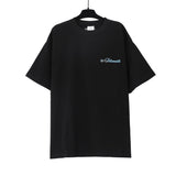 Vtm letter american style no photo printing loose washed distressed short sleeve t-shirt couple outfit