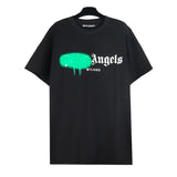 wholesale pa angel coconut tree flame letter logo graffiti paint short-sleeved t-shirt