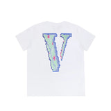 Vlone T Shirt Spring/Summer Print Crew Neck
