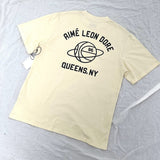 Aime leon dore color block letter high street loose short sleeve t-shirt hoodie long sleeve