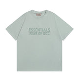 Fog season 8 essentials flocked print couple's relaxed fit crew neck short sleeve t-shirt