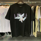 Wholesale amri little angel crane peace bird digital gradient letter logo couple's short set