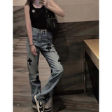 CHH Chrome Hearts Jeans Unisex Casual Loose Jeans