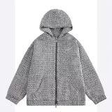 Unisex Baseball Jersey Vintage Hooded Jacket