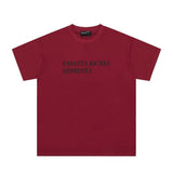 Erd: brooding rich kid - american retro portrait print rock 'n' roll hip-hop pocket oversized short sleeve tee