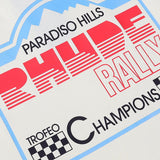 Rhude T Shirts Paradiso Rally Racing Short Sleeves Men and Women