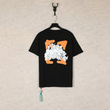 【eu size】authentic off-white print watercolor splatter gradient arrow graffiti ow short sleeve couple tee
