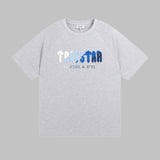 Cross-border trade trapstar rainbow letter gradient towel embroidery short sleeve t-shirt & fog high street shorts set
