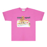 Casablanca T Shirts Fashion Print Street