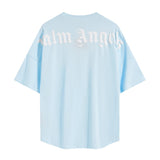 Cross-border wholesale high version pa angel big logo letter foam short-sleeved couple outfit trendy