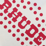 Rhude T Shirts Red Polka Dot Printed Cotton Casual Short Sleeve Men and Women