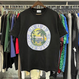 Rhude T Shirts Lake Coconut Landscape Print Cotton Casual Short Sleeve Men and Women