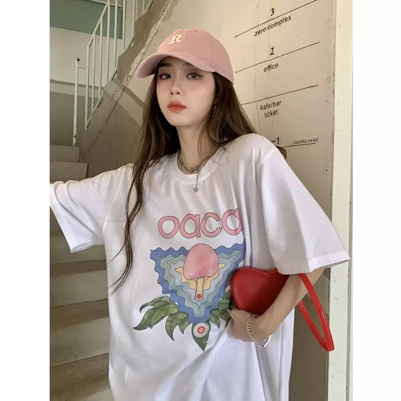 Casablanca spring/summer dreamland: starry castle casa letter logo short sleeve couple's tee