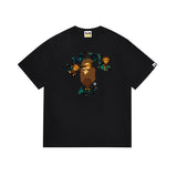 Cross-border wholesale summer classic ape camo lightning print cotton short sleeve t-shirt