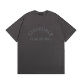Fog season 8 essentials flocked print couple's relaxed fit crew neck short sleeve t-shirt