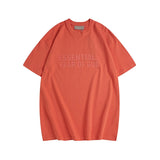 Fog season 8 essentials flocked print couple's relaxed fit crew neck short sleeve t-shirt