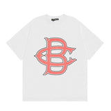 Wholesale export cole buxton minimalist cursive signature print short sleeve t-shirt - high street style