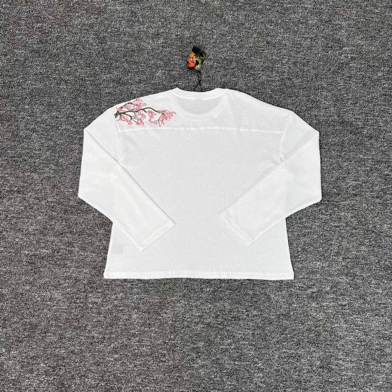 European and american derschutze blossom embroidersakura waffle grids couple long
