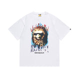 Cross-border wholesale summer classic ape camo lightning print cotton short sleeve t-shirt