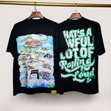 Cough syrup short-sleeved high-quality pure cotton round neck t-shirt fashionprinting breathable short-sleeved summer