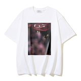 Spring/summer ow splatter graffiti arrow graphic crewneck short sleeve tee