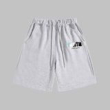 Cross-border trade trapstar rainbow letter gradient towel embroidery short sleeve t-shirt & fog high street shorts set