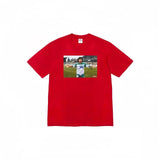 Wholesale export sup streetwear letter print 100% cotton t-shirt - relaxed fit, crew neck, short sleeve