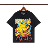 streetwear zip hoodie cartoon letter print zip-up sweatshirt and pants camouflage set