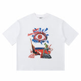 House of errors all-seeing eye graphic tee - trendy short sleeve couple's high street hoodie