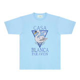 Casablanca T Shirts Fashion Print Street
