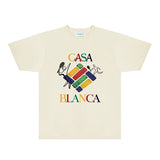Casablanca T Shirts Fashion Print Street