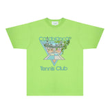 Casablanca T Shirts Fashion Print Street