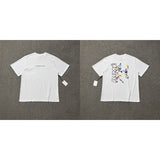 Aime leon dore color block letter high street loose short sleeve t-shirt hoodie long sleeve