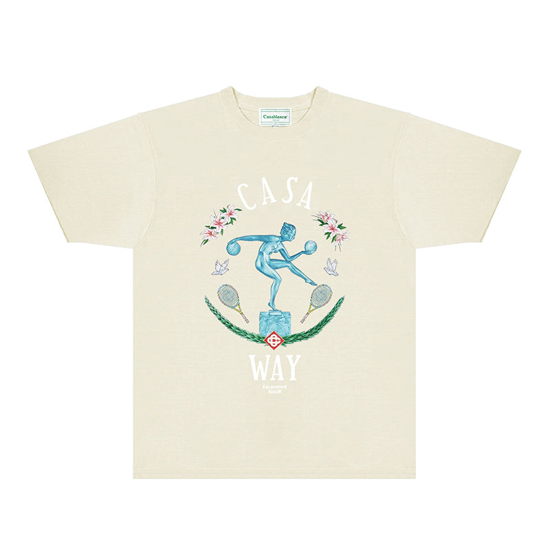 Casablanca T Shirts Fashion Print Street