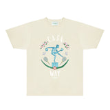 Casablanca T Shirts Fashion Print Street