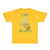 Casablanca T Shirts Fashion Print Street