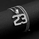 Jewelry Diamond 'Number 23 ' Necklace Number Pieces Royalty