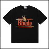 American trend rhu marlboro high definition printing de casual round neck short sleeve t-shirt export wholesale