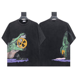 Summer off-white high quality pure cotton t-shirt printing short-sleeved t