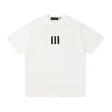 Cross-border wholesale fog double line essentials joint model three stripes short-sleeved t-shirt and shorts
