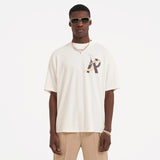Represent short-sleeved angel print high street pure cotton accessible luxury couple loose shark doberman t