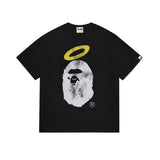 Cross-border wholesale summer classic ape camo lightning print cotton short sleeve t-shirt