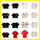 Cross-border pa spray-painted letter short-sleeved palm tree fog high street graffiti logo t