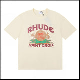 American trend rhu marlboro high definition printing de casual round neck short sleeve t-shirt export wholesale