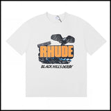 American trend rhu marlboro high definition printing de casual round neck short sleeve t-shirt export wholesale