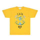 Casablanca T Shirts Fashion Print Street