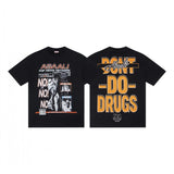 jean snowman printing short sleeve t-shirt christmas co couple outfit