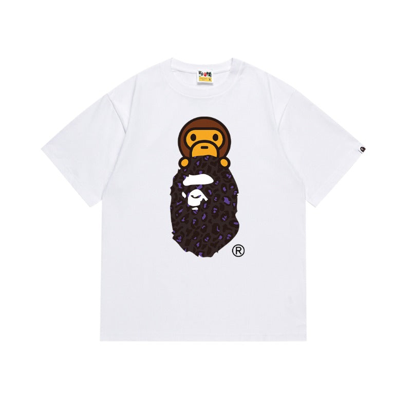 Japanese japanese ape journey bring in wealth and treasure cat short sleeve t youth street campus fashion youth
